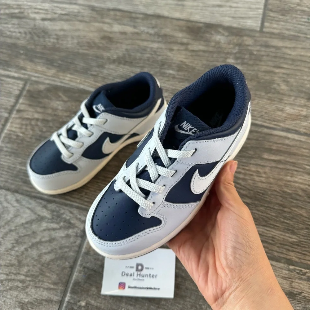 Brand New Nike Dunk Low Toddler Shoes “Midnight Navy” - Picture 11 of 13